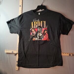 Paula Abdul Graphic T-Shirt Mens XL Charcoal Grey Zuni Sportswear Music Tee
